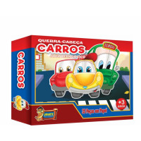 JOGO QUEBRA CABEÇA CARTÃO 35PÇS CARROS 4484